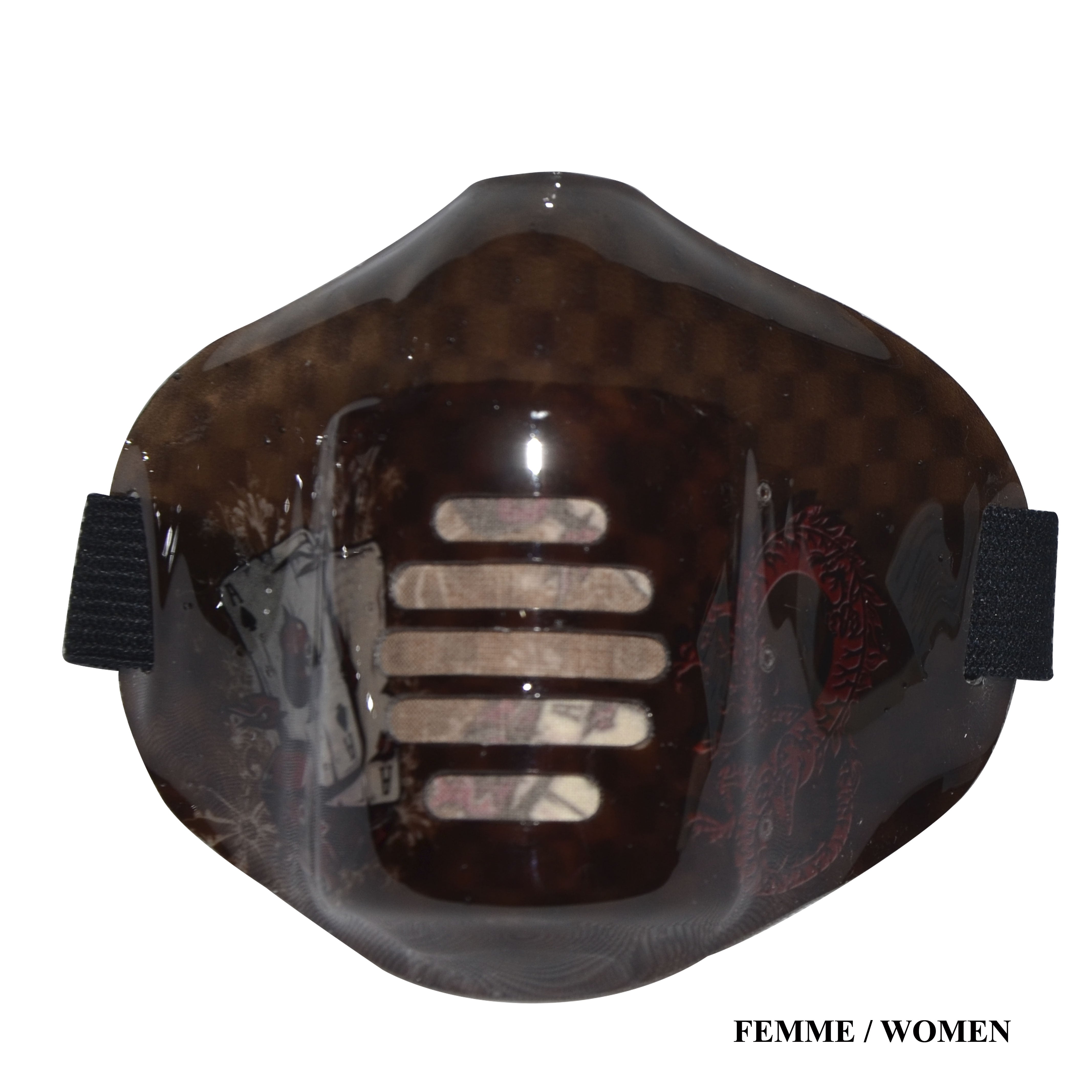 MASK-PRO DRAGON-CARDS CARBON-BRASS