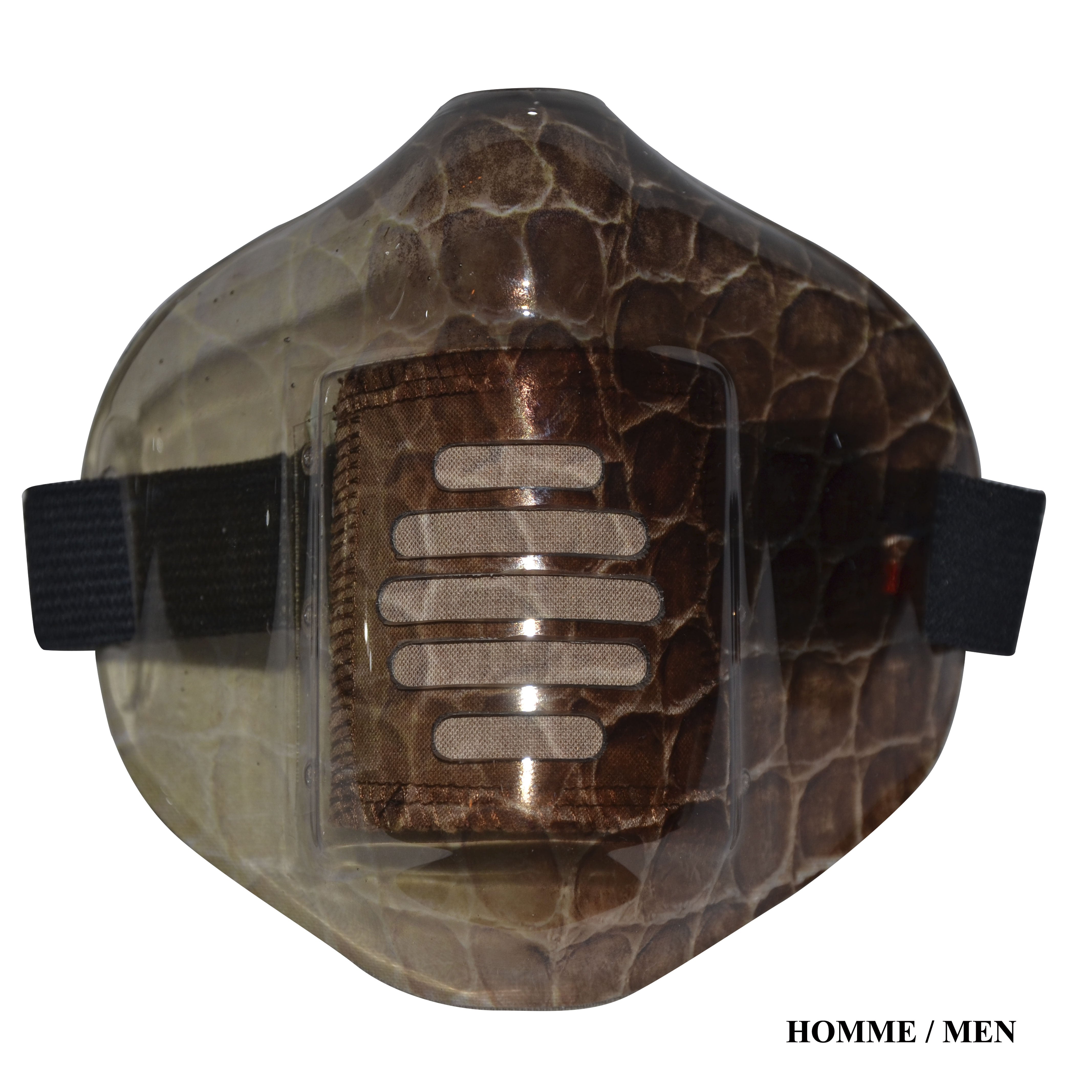 MASK-PRO CROCO-BROWN