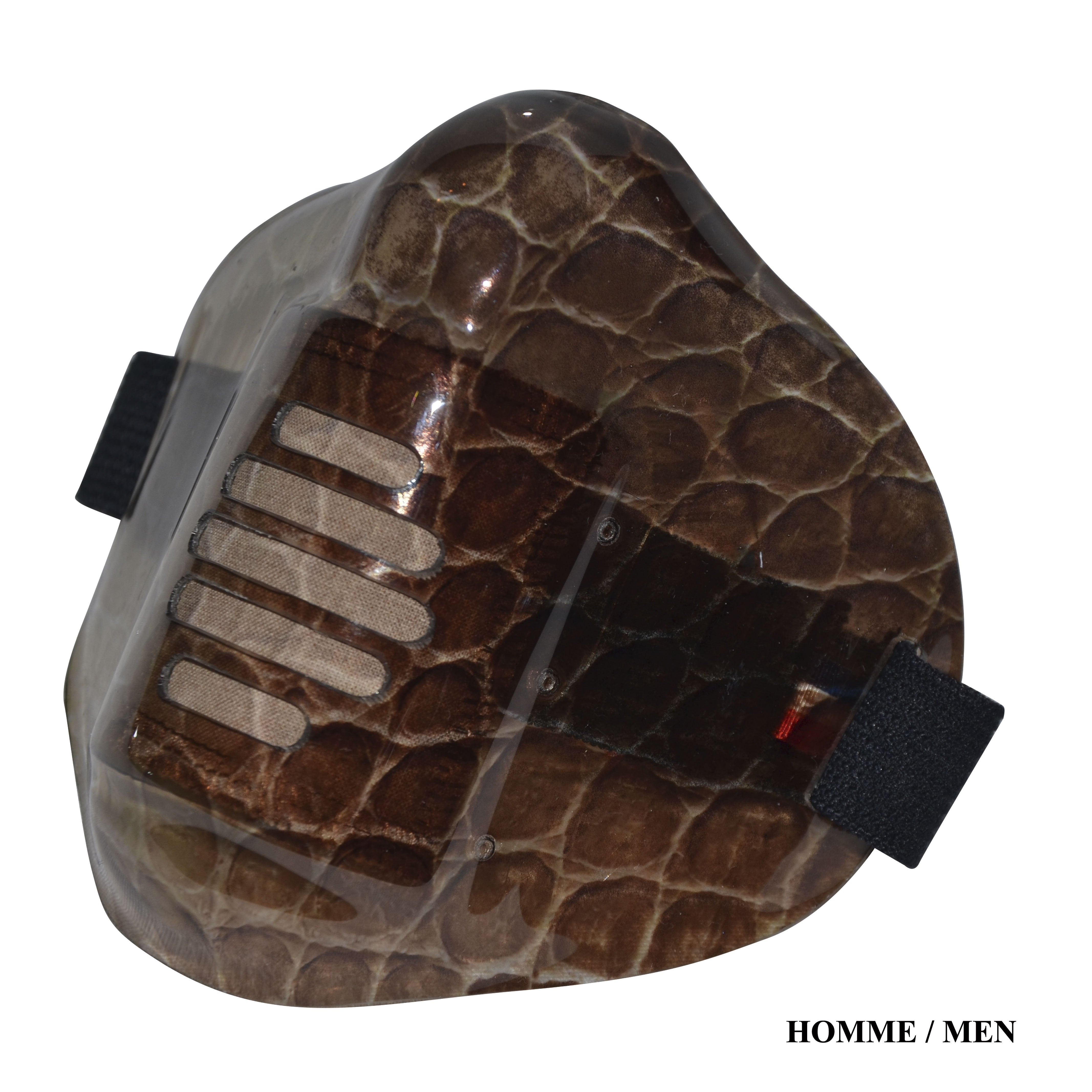 MASK-PRO CROCO-BROWN