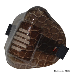 MASK-PRO CROCO-BROWN