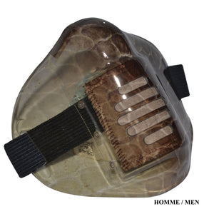 MASK-PRO CROCO-BROWN