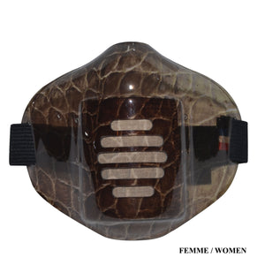 MASK-PRO CROCO-BROWN