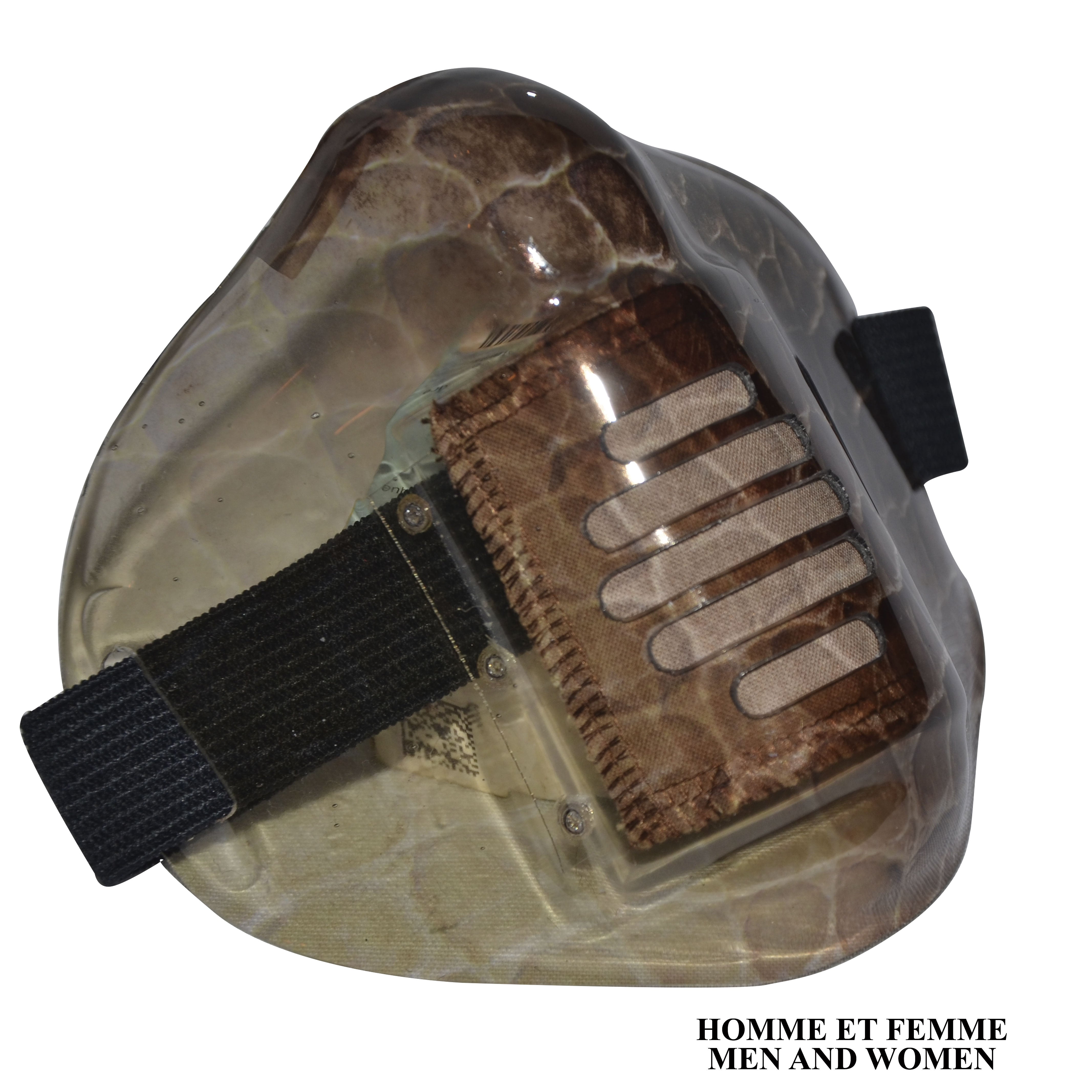 MASK-PRO CROCO-BROWN