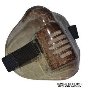 MASK-PRO CROCO-BROWN