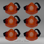 Charger l&#39;image dans la galerie, MASK-PRO TRANSLUCIDE ORANGE PAR PACK DE 6 PIECES
