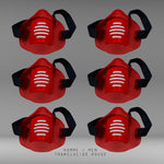 Charger l&#39;image dans la galerie, MASK-PRO TRANSLUCIDE ROUGE PAR PACK DE 6 PIÈCES
