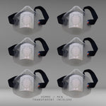 Charger l&#39;image dans la galerie, MASK-PRO TRANSPARENT INCOLORE PAR PACK DE 6 PIECES

