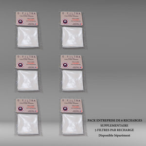 MASK-PRO TRANSLUCIDE BLEU PAR PACK DE 6 PIECES