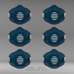 Charger l&#39;image dans la galerie, MASK-PRO TRANSLUCIDE BLEU PAR PACK DE 6 PIECES
