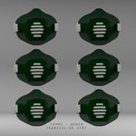 Charger l&#39;image dans la galerie, MASK-PRO TRANSLUCIDE VERT PAR PACK DE 6 PIÈCES

